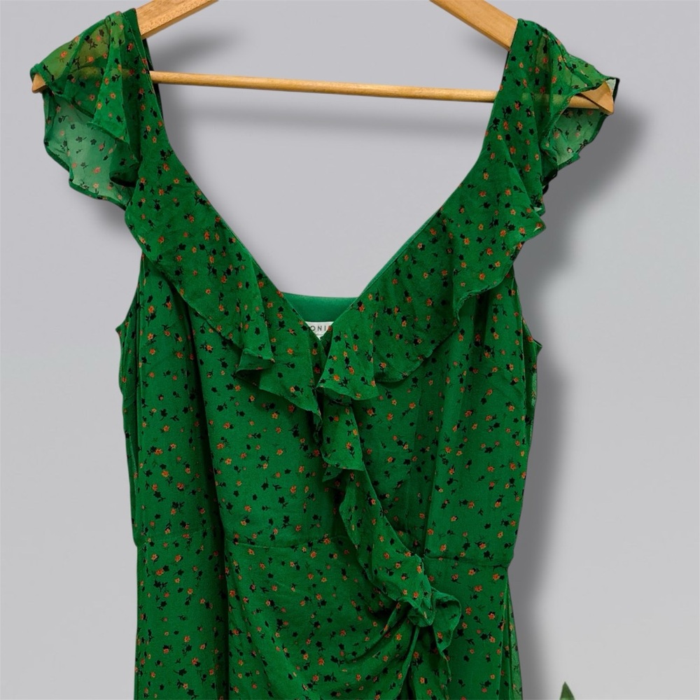 Veronica Beard Amal Silk Midi Dress - Picture 6 of 14